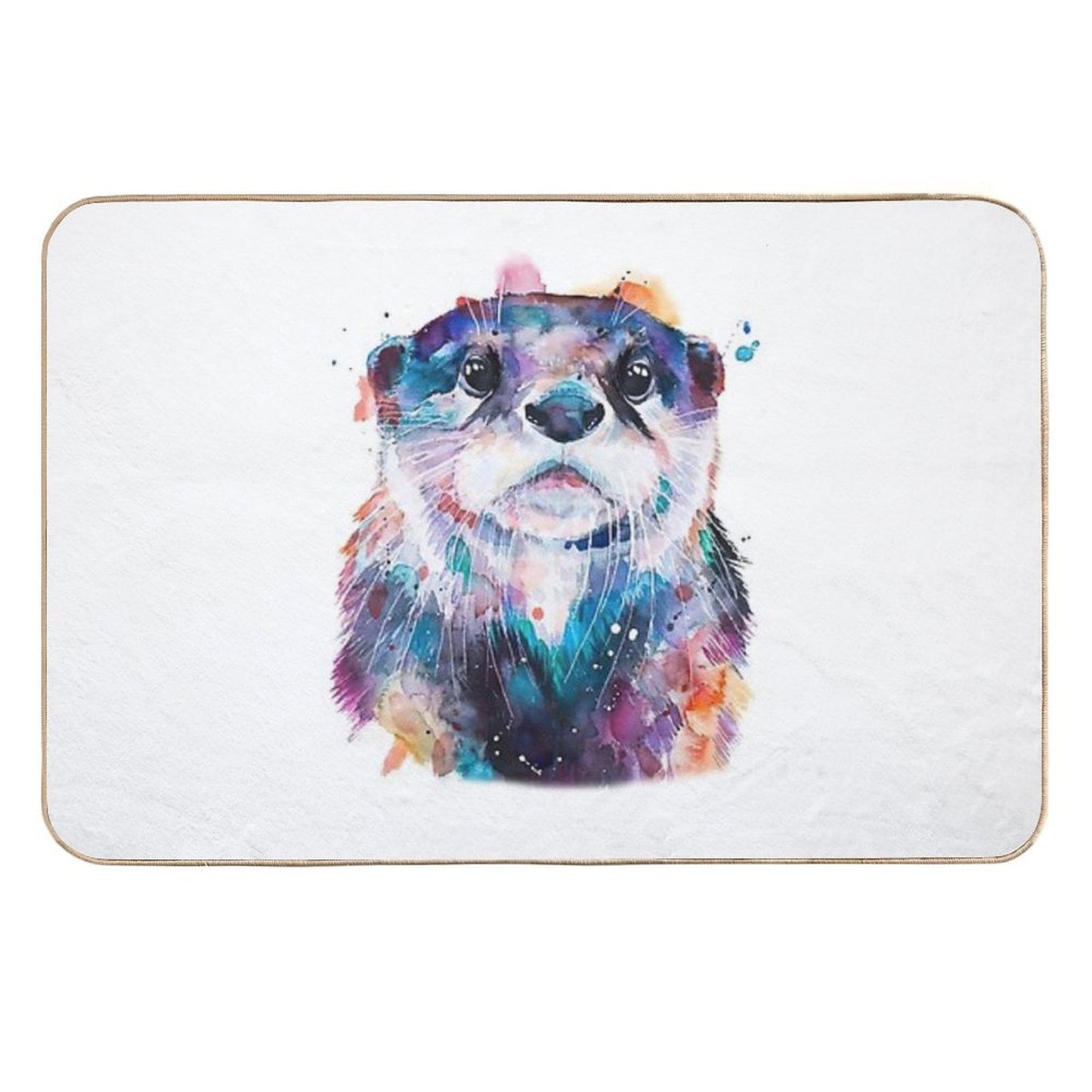 Otter Cute Art  Anti-Trip Bath Mat