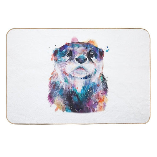 Otter Cute Art  Anti-Trip Bath Mat