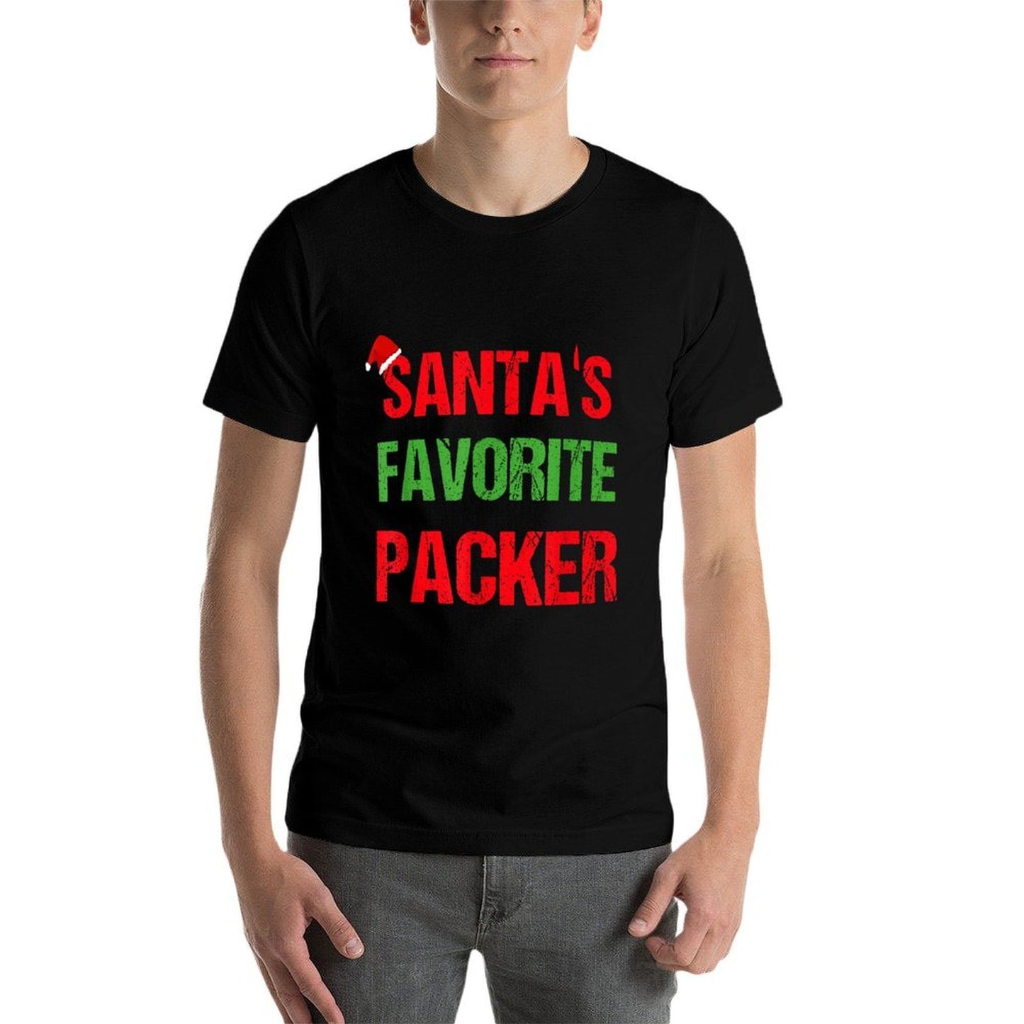 Packer Funny Pajama Christmas  Easy-care T-Shirt