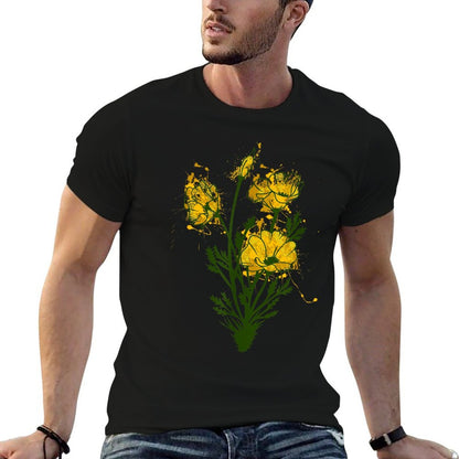 California Poppies Watercolor Flowers Cool Gift  Affordable Price T-Shirt