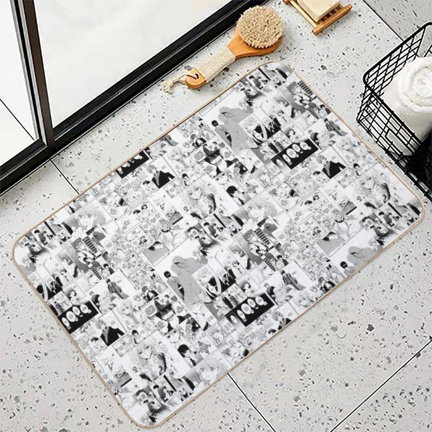 Yona of The Dawn Manga Collage  Slip-Resistant Bath Mat