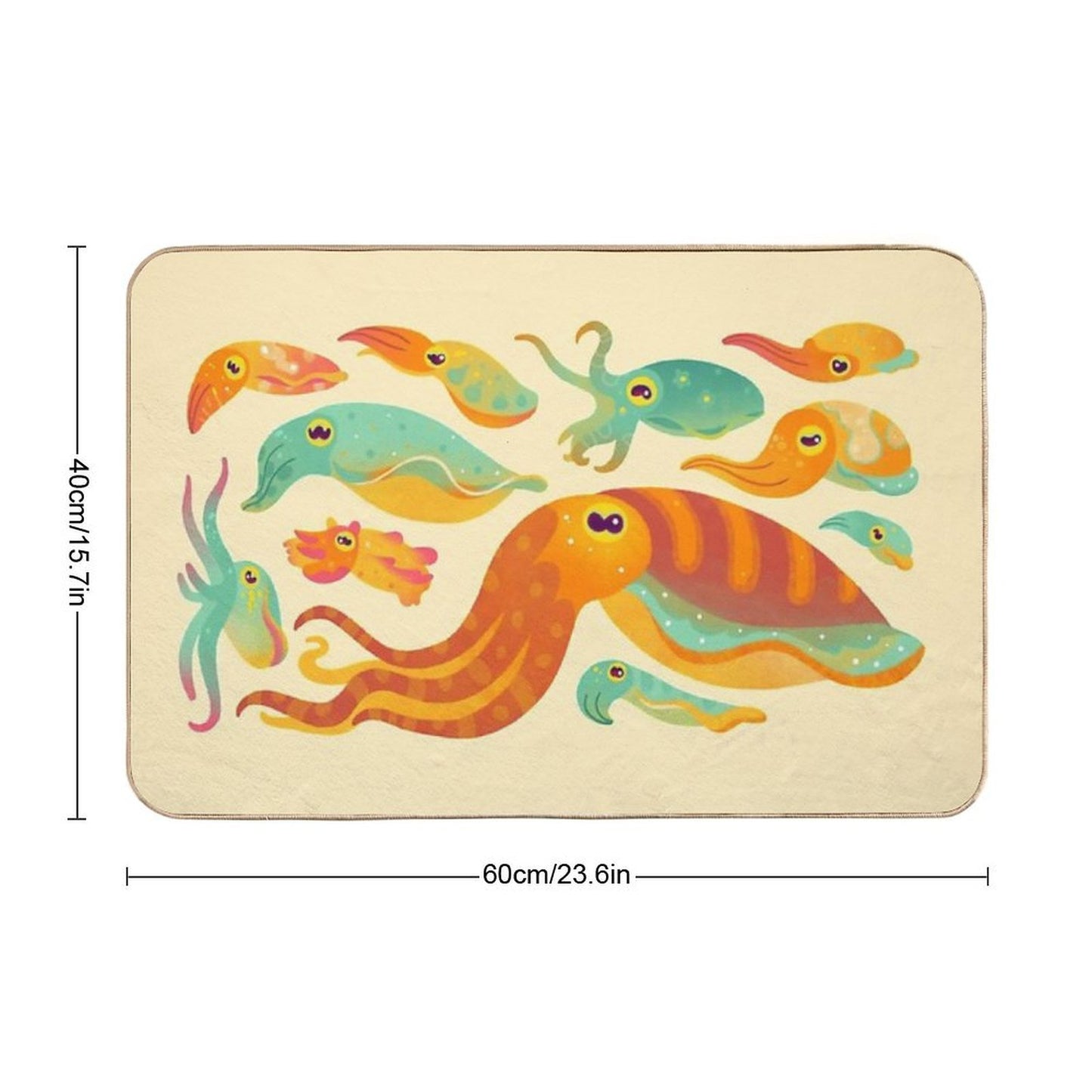 Cuttlefish  Stain-Proof Bath Mat