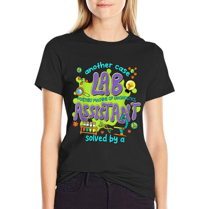 Women Lab Assistant Lab Week 2025 Vintage Mystery Machine  Eco-friendly Material T-Shirt