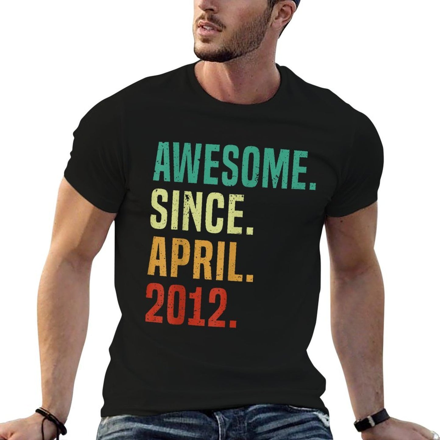 13 Years Old Awesome Since April 2012 13th Birthday  Soft T-Shirt
