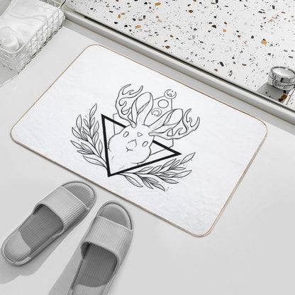 Lunar Rabbit  Jackalope  Nikury  Easy To Clean Bath Mat