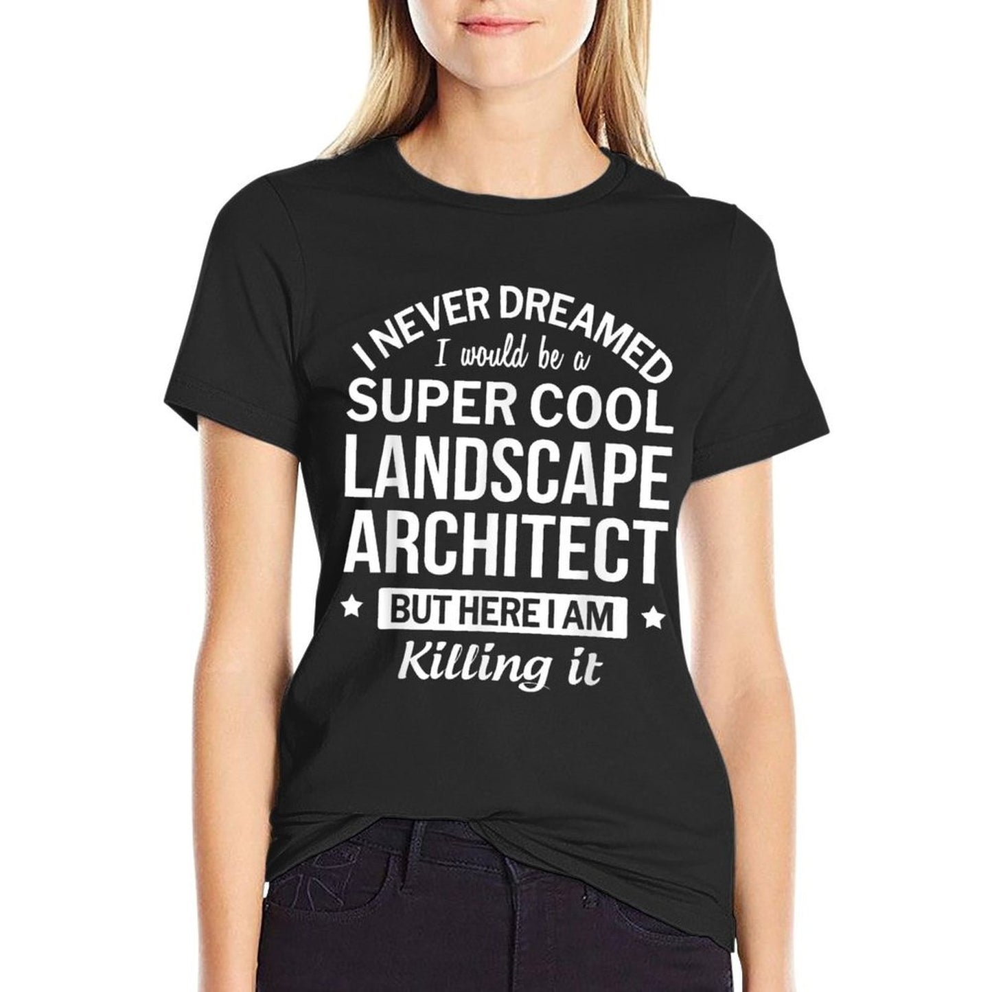 Funny Landscape Architect Gift  Rolled Sleeves T-Shirt
