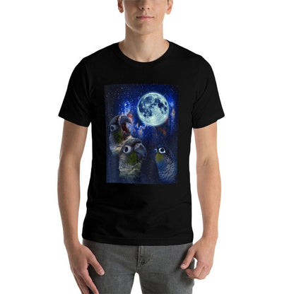 Conures Howling at The Moon  Graphic-printed T-Shirt