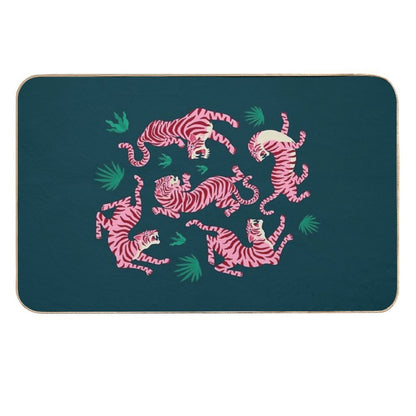 Night Race Pink Tiger Edition  Easy To Clean Bath Mat