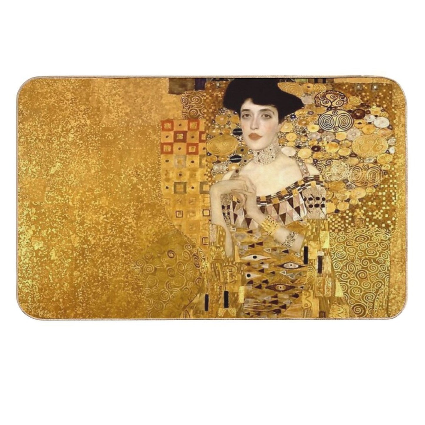 Woman in Gold Portrait by Gustav Klimt Durable Bath Mat