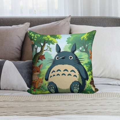 My Neigbor Totoro Soft Fade-Resistant Throw Pillow