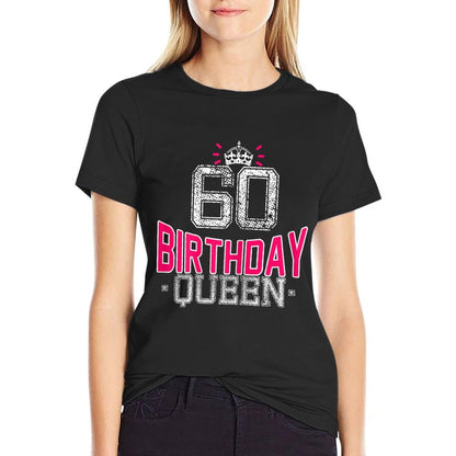 60th Birthday Gift Vintage 1963 Birthday Queen Crown  Lightweight T-Shirt