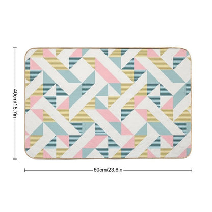 RETRO Geometry 10  Toxin-Free Bath Mat