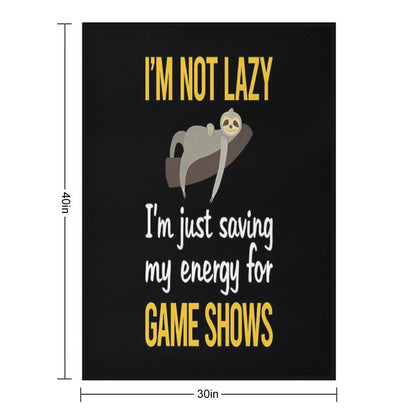Saving Energy Game Shows TV Show Comfort Throw Blanket