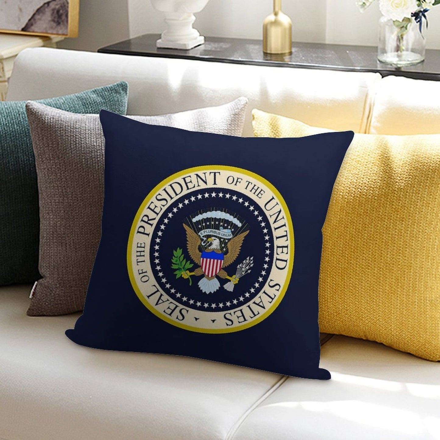Seal of The President of The United States Soft Decorative Cover Throw Pillow