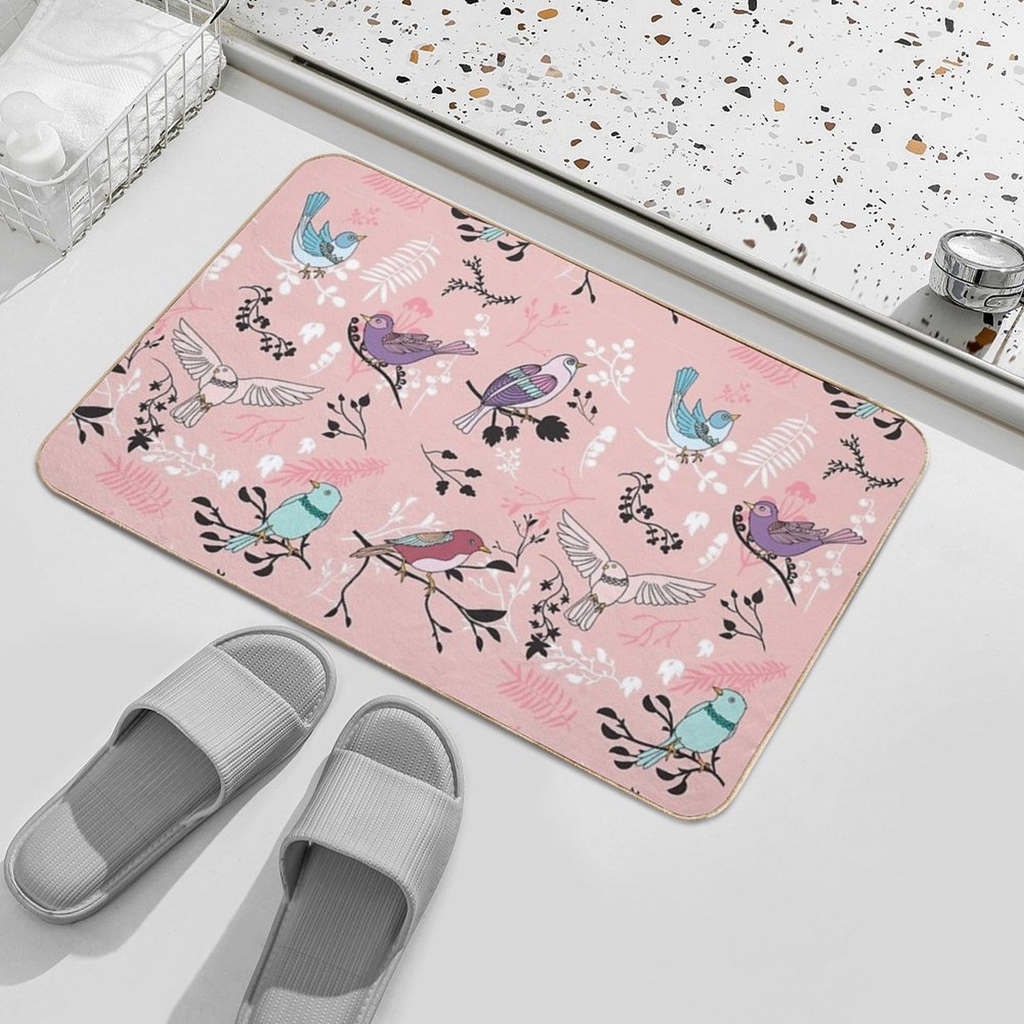Bird Bliss  Versatile Bath Mat