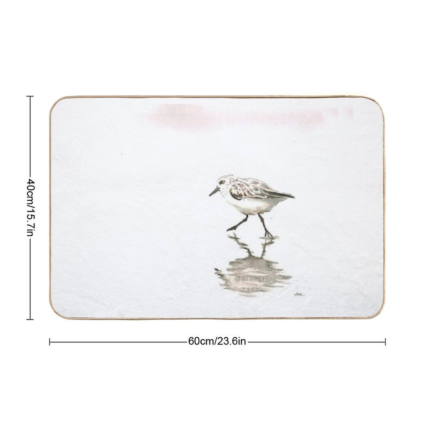 Sandpiper  Fade-Resistant Bath Mat
