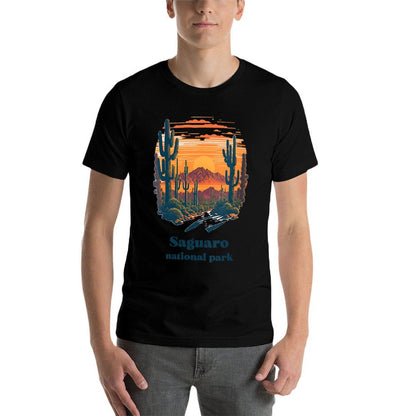 Womens Saguaro National Park Arizona Landscape Style  Relaxed-fit T-Shirt
