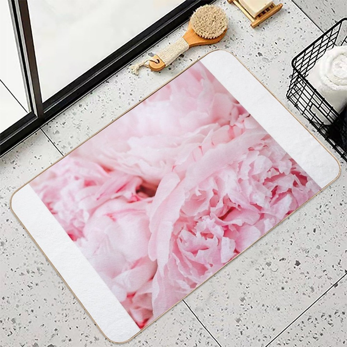 Roses Everywhere  Repositionable Bath Mat