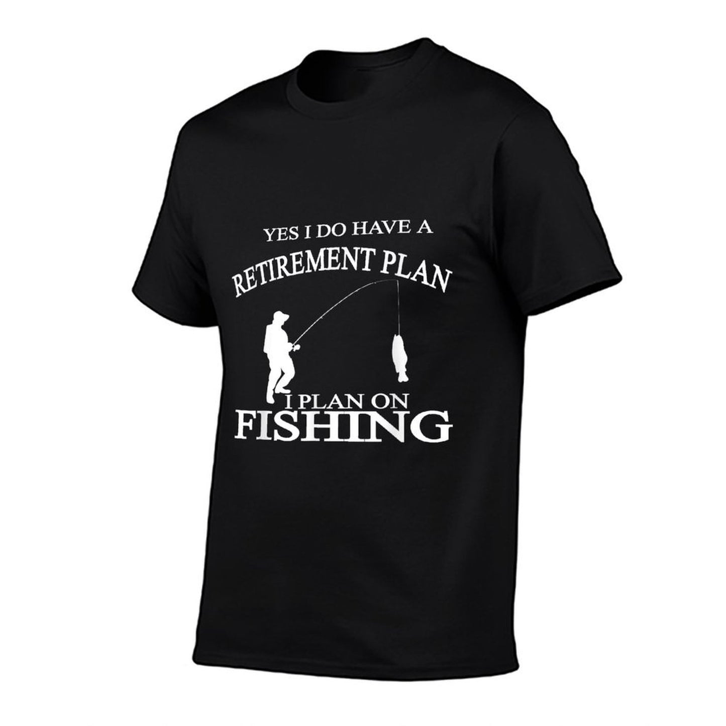 Retirement Funny Fishing Tshirt Retired Fisherman  Ribbed Collar T-Shirt