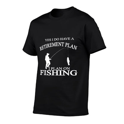 Retirement Funny Fishing Tshirt Retired Fisherman  Ribbed Collar T-Shirt