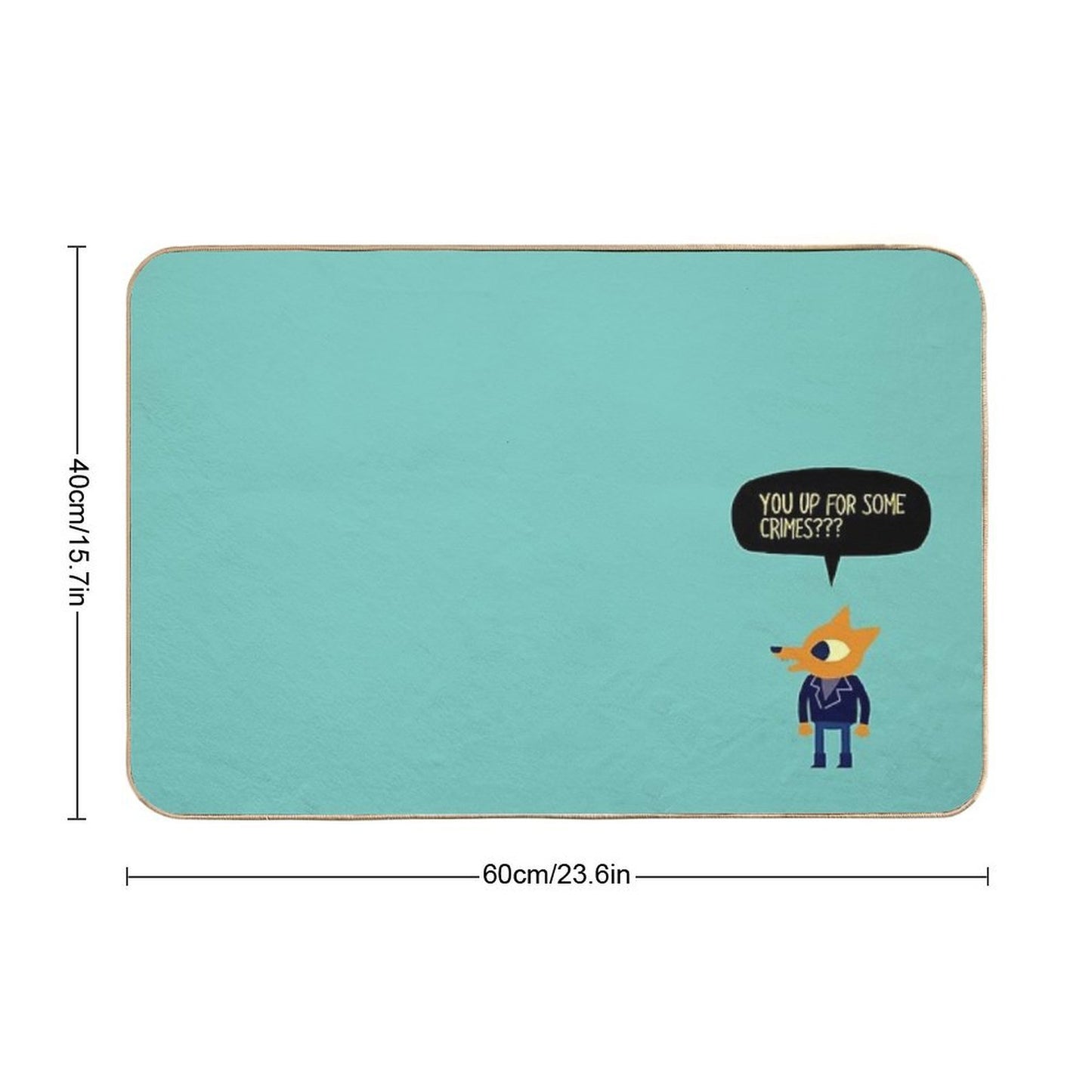 You Up for Some Crimes  Easy To Clean Bath Mat