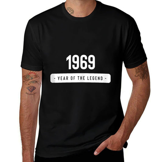 50th Birthday Gifts -1969 Year of The Legend  Tagless Design T-Shirt