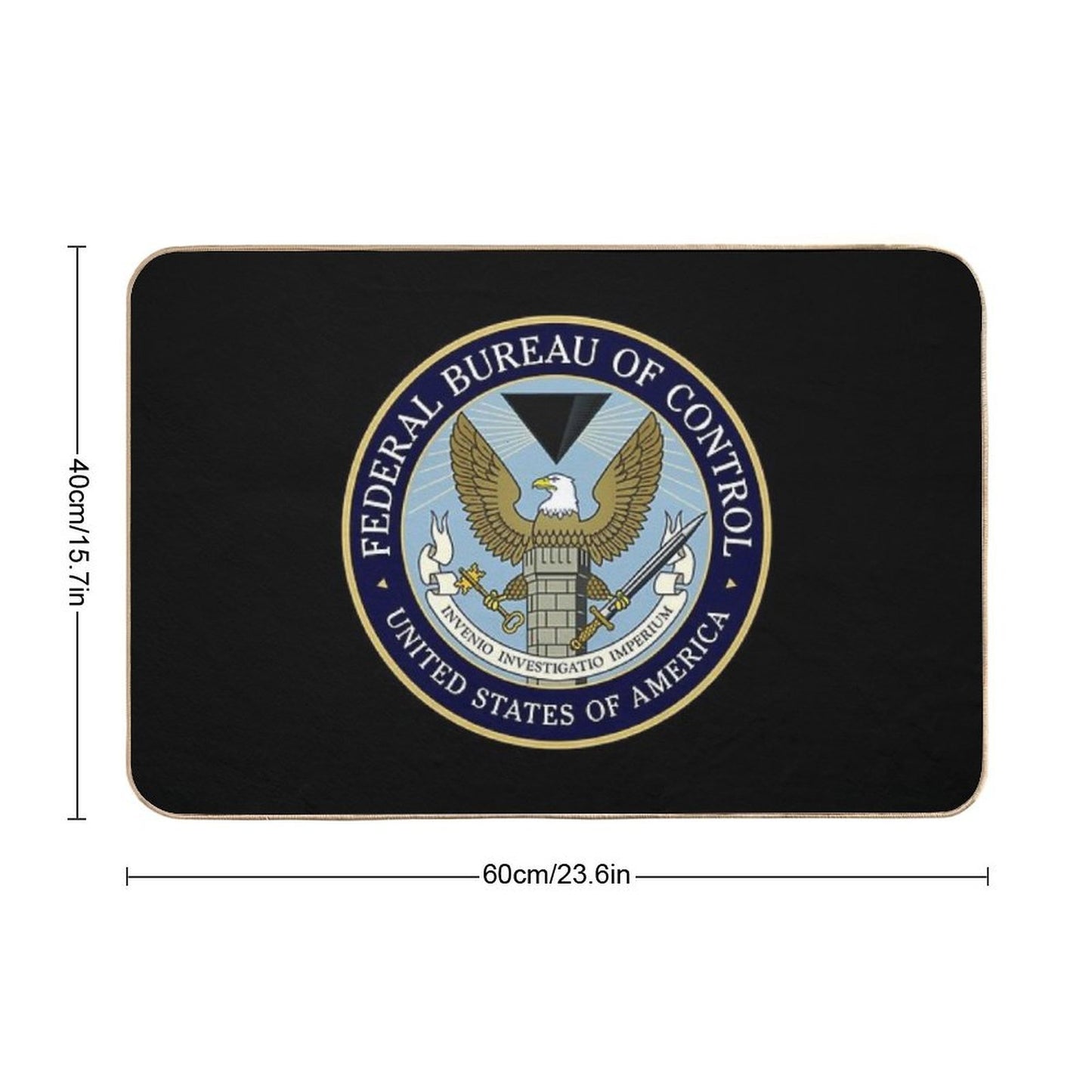 Control™ - Federal Bureau of Control (Logo) [Colored]  Non-Slip Bath Mat