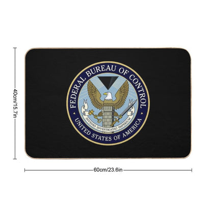 Control™ - Federal Bureau of Control (Logo) [Colored]  Non-Slip Bath Mat