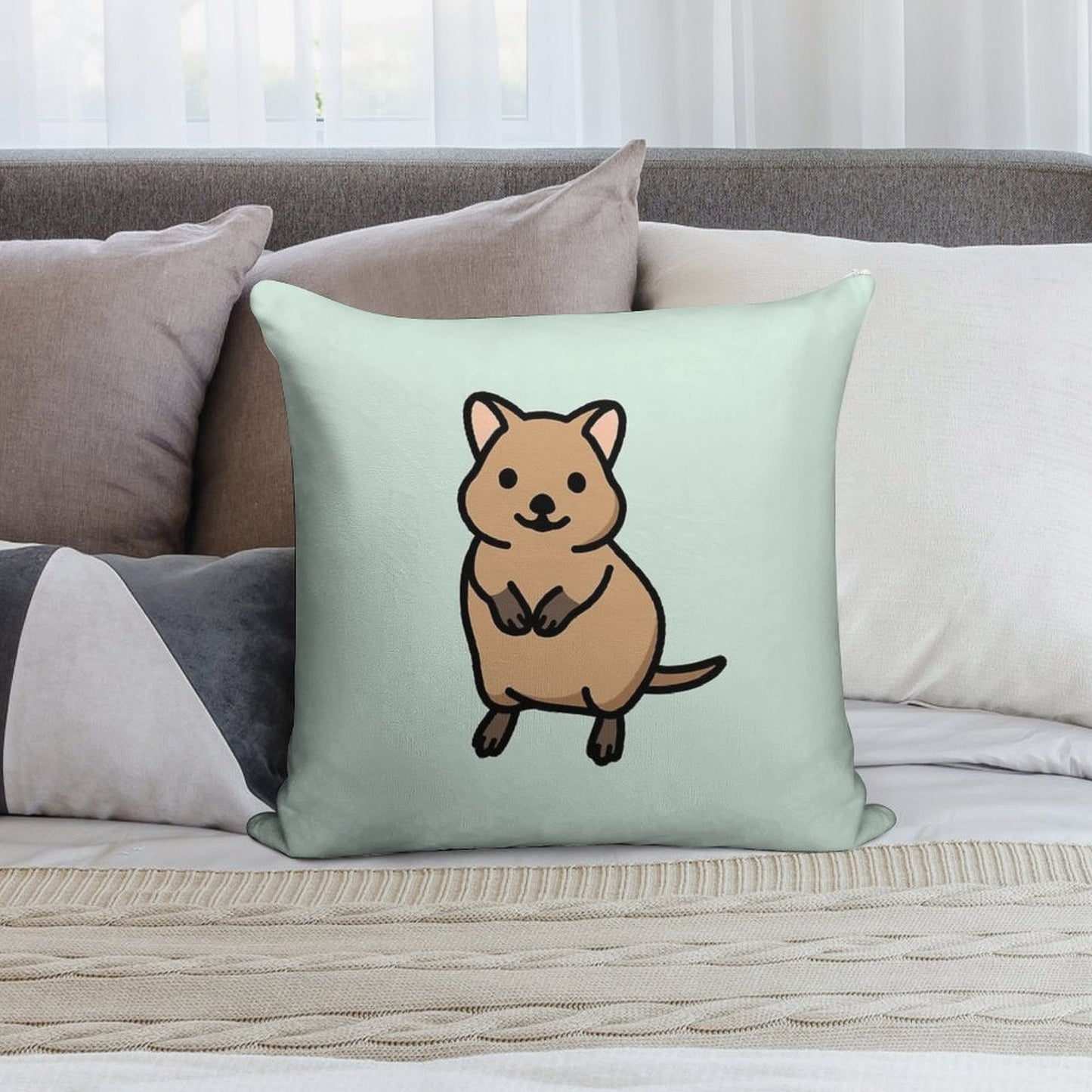Quokka Soft Anti-Pilling Throw Pillow