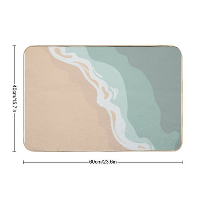 I Think I Could See The Beach #4  Fade-Resistant Bath Mat