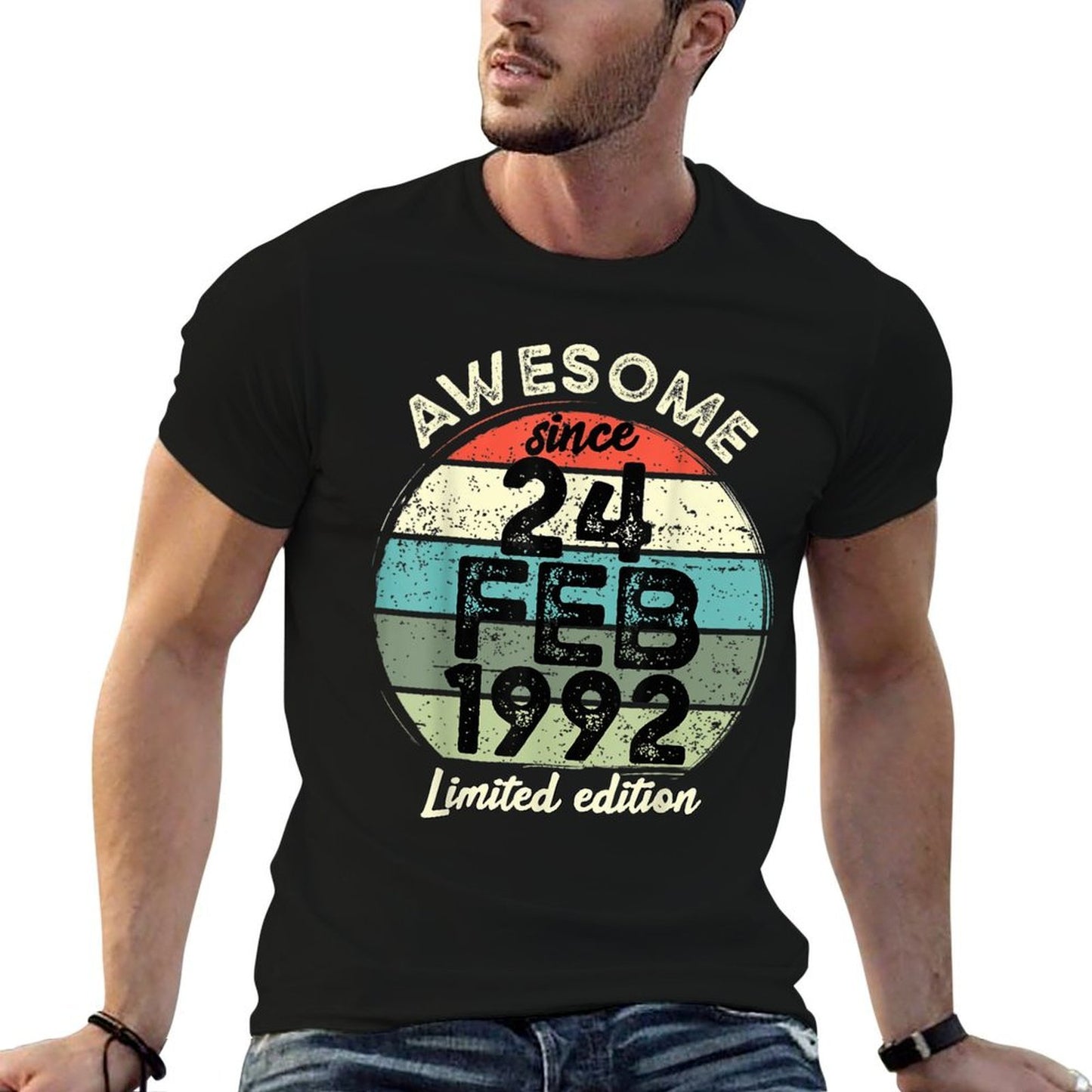 30 Year Old Birthday 24 February 1992 30th Birthday  Stretchy T-Shirt