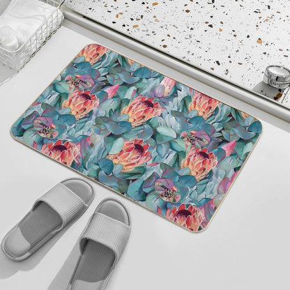 Protea Flowers  Eco-Friendly Bath Mat