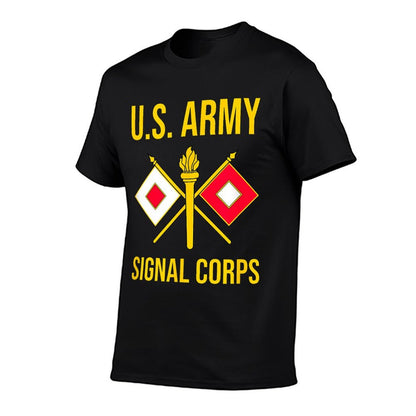 ARMY SIGNAL CORPS BRANCH USASC US  Oversized Silhouette T-Shirt