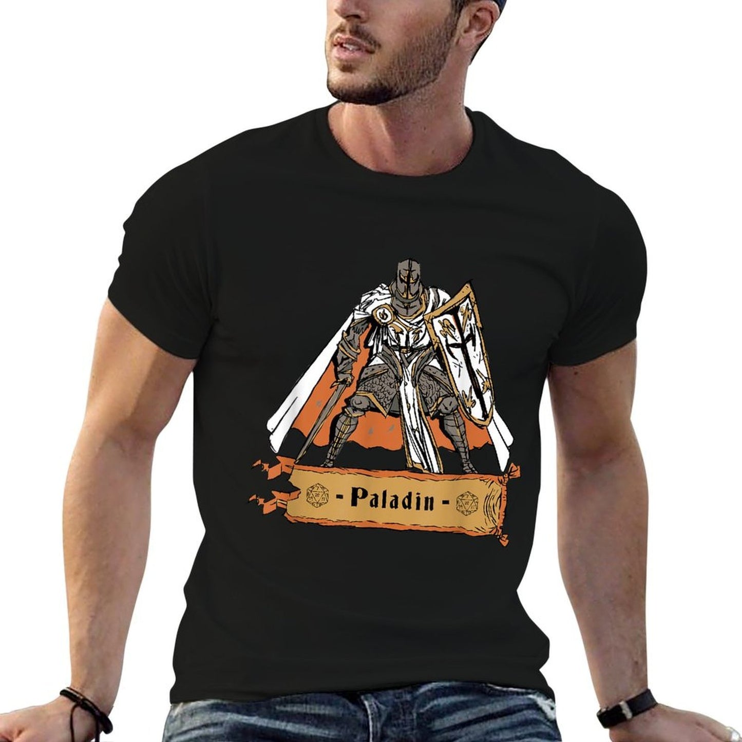 Paladin Knight Medieval Fantasy Art  Quick-drying T-Shirt