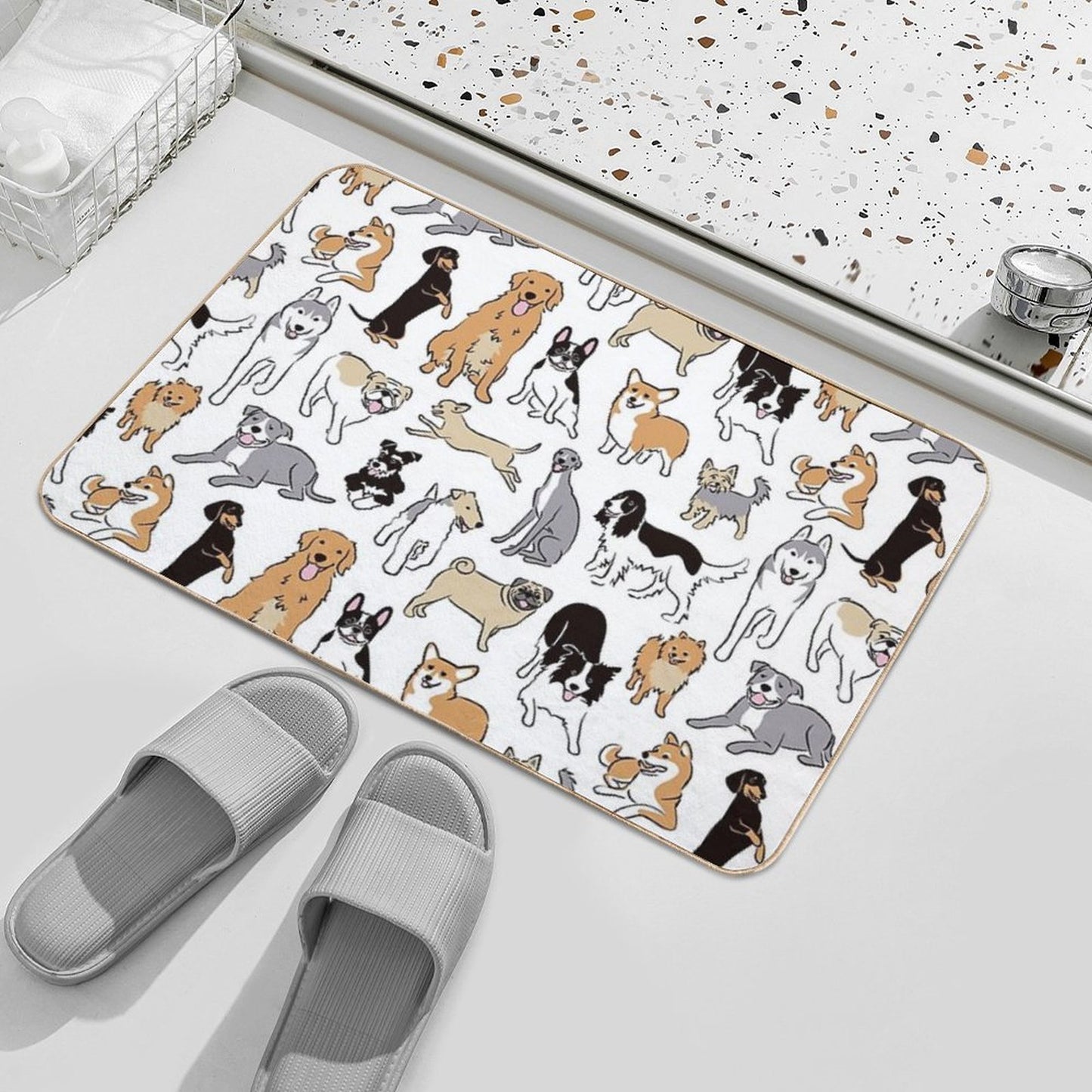 Happy Dogs  Absorbent Bath Mat
