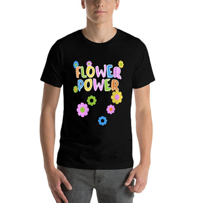 Womens Flower Power Cute Groovy Chick 70s 60s Party Theme Outfit  Vintage-inspired T-Shirt