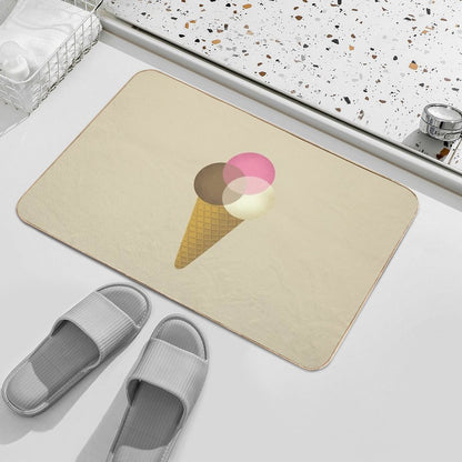 Icecream Venndor  Repositionable Bath Mat