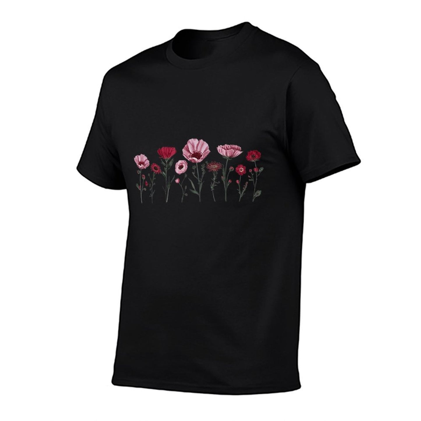Wildflower Summer Flowers Blooming Floral Graphic Women  Heathered Texture T-Shirt