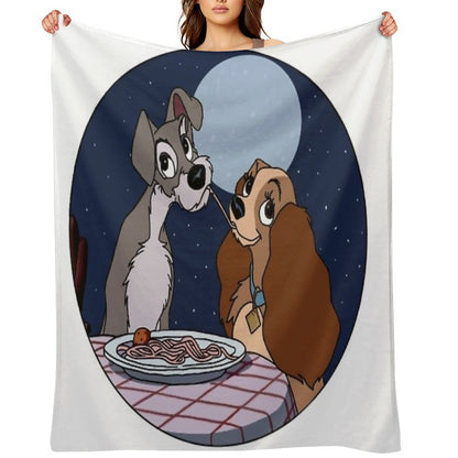 Lady And The Tramp Premium Throw Blanket