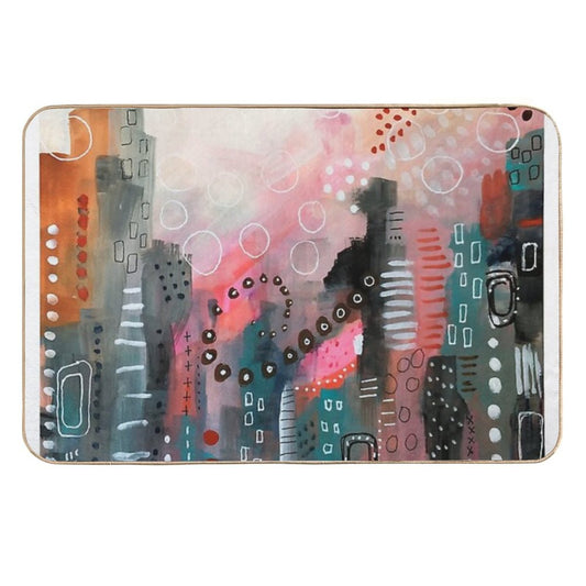 Magical City  Dirt-Trapping Bath Mat