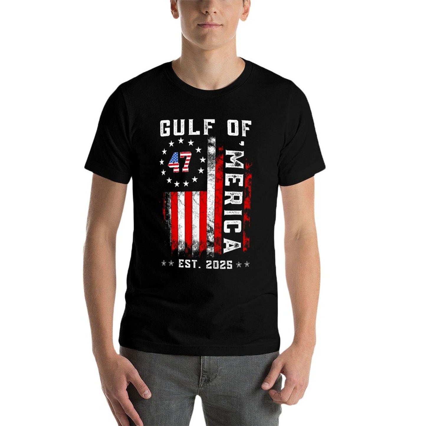 Gulf of 'Merica US Patriotic 2025  Versatile T-Shirt