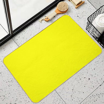 Neon Yellow  Absorbent Bath Mat