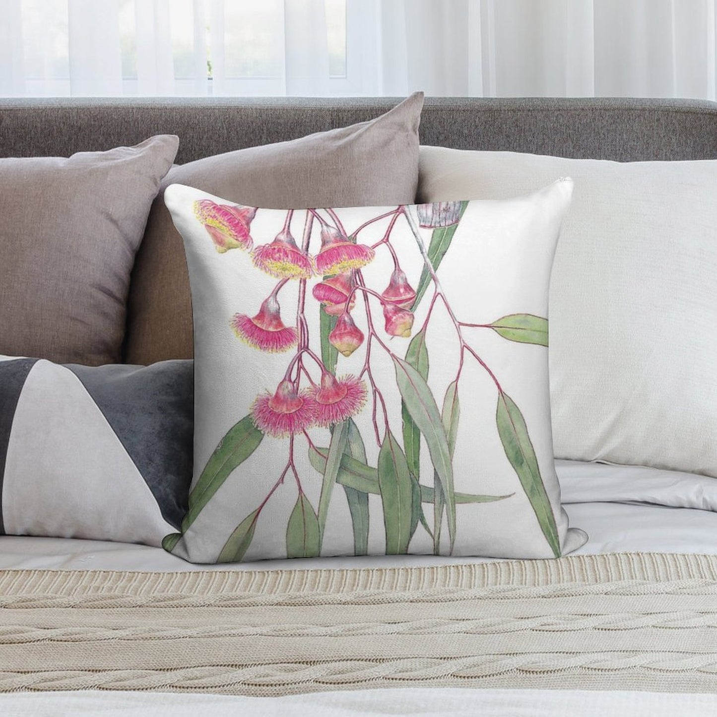 Eucalyptus Caesia Soft Style Accent Throw Pillow