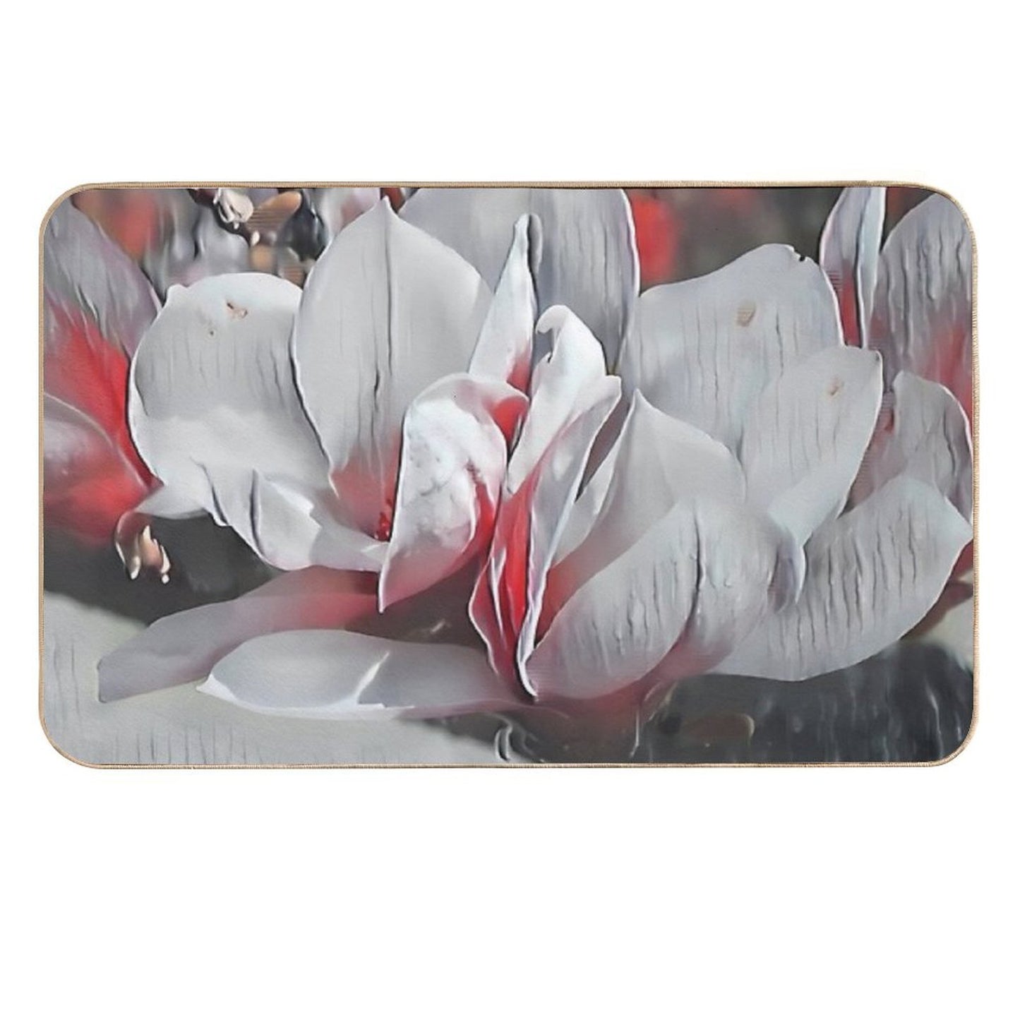 5 Ways Striking Red & White Lotus Bloom Elevates Your Floral Style  High-Traffic Bath Mat