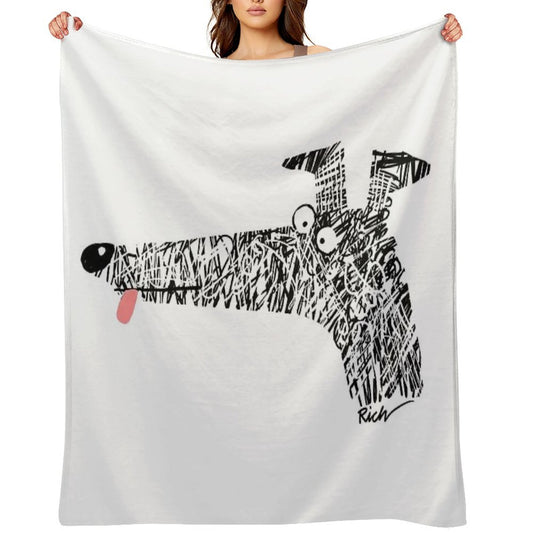 Scribblehound Velvety-soft Throw Blanket