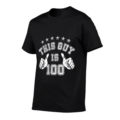 This Guy Is 100 Year Old Birthday Crew 100th Birthday Squad  Wrinkle-resistant T-Shirt