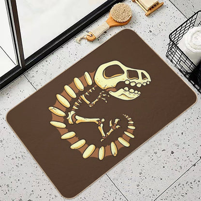 Dino Fossils  Fade-Resistant Bath Mat