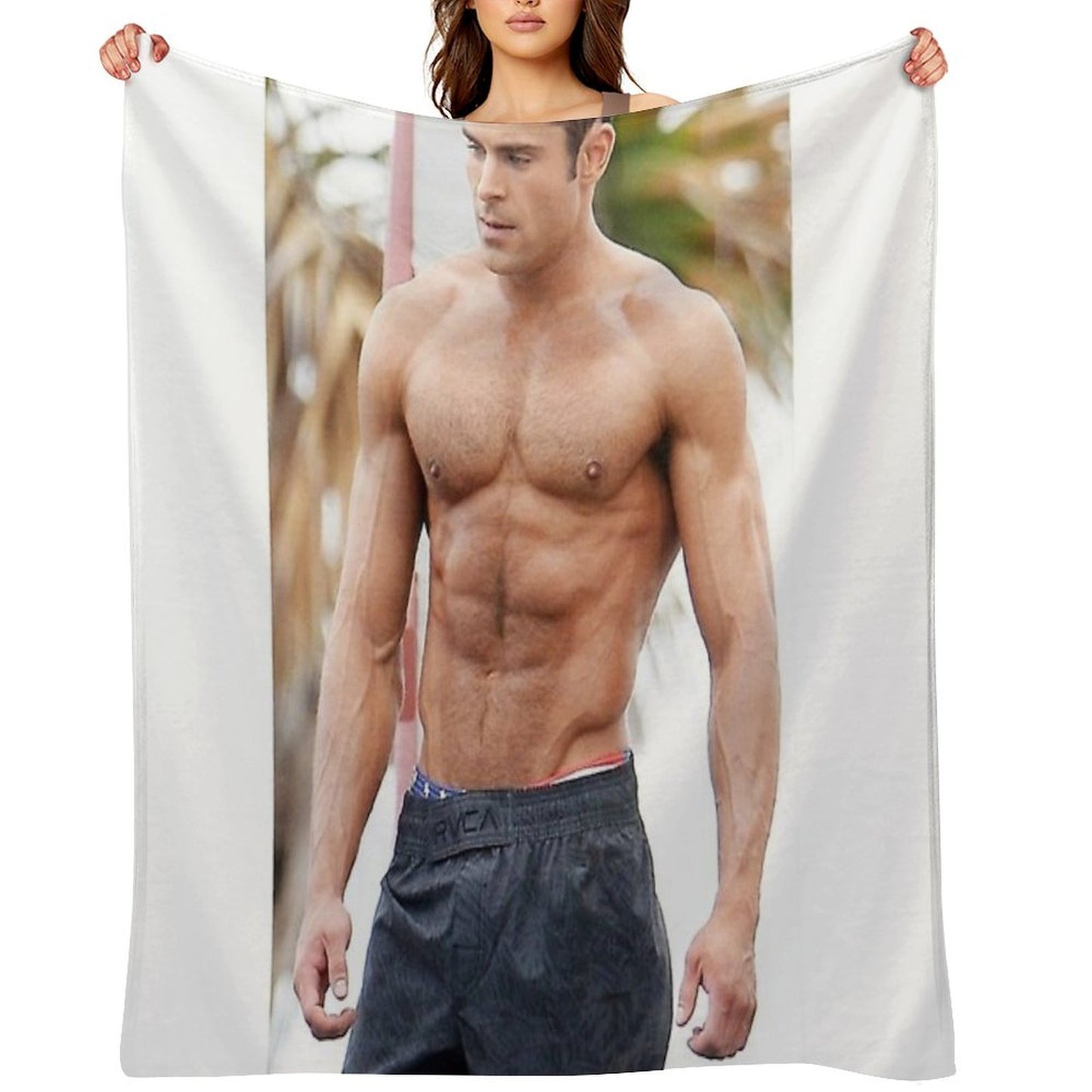 Zac Efron Machine-washable Throw Blanket