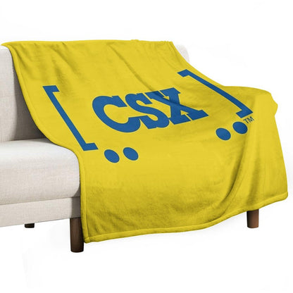 CSX Train Logo Lightweight Throw Blanket