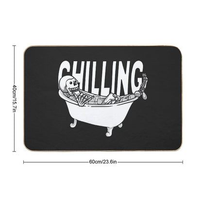 Chilling in Ice Bath  Toxin-Free Bath Mat